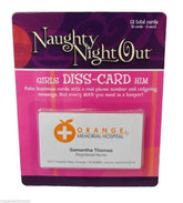 Adam and Eve Naughty Night Out Girls Diss-card Him Party Gifts and Novelties